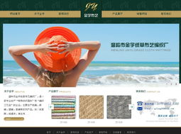 温岭市金宇纸草布艺编织厂网站建设方案